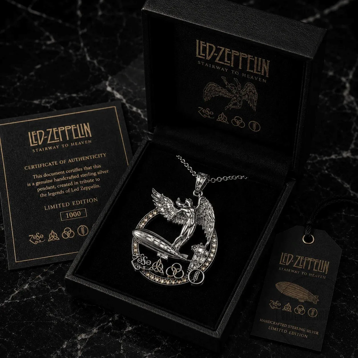 Led Zeppelin Stairway to Heaven Limited Edition Pendant Necklace 8 Led Zeppelin Stairway to Heaven Limited Edition Pendant Necklace