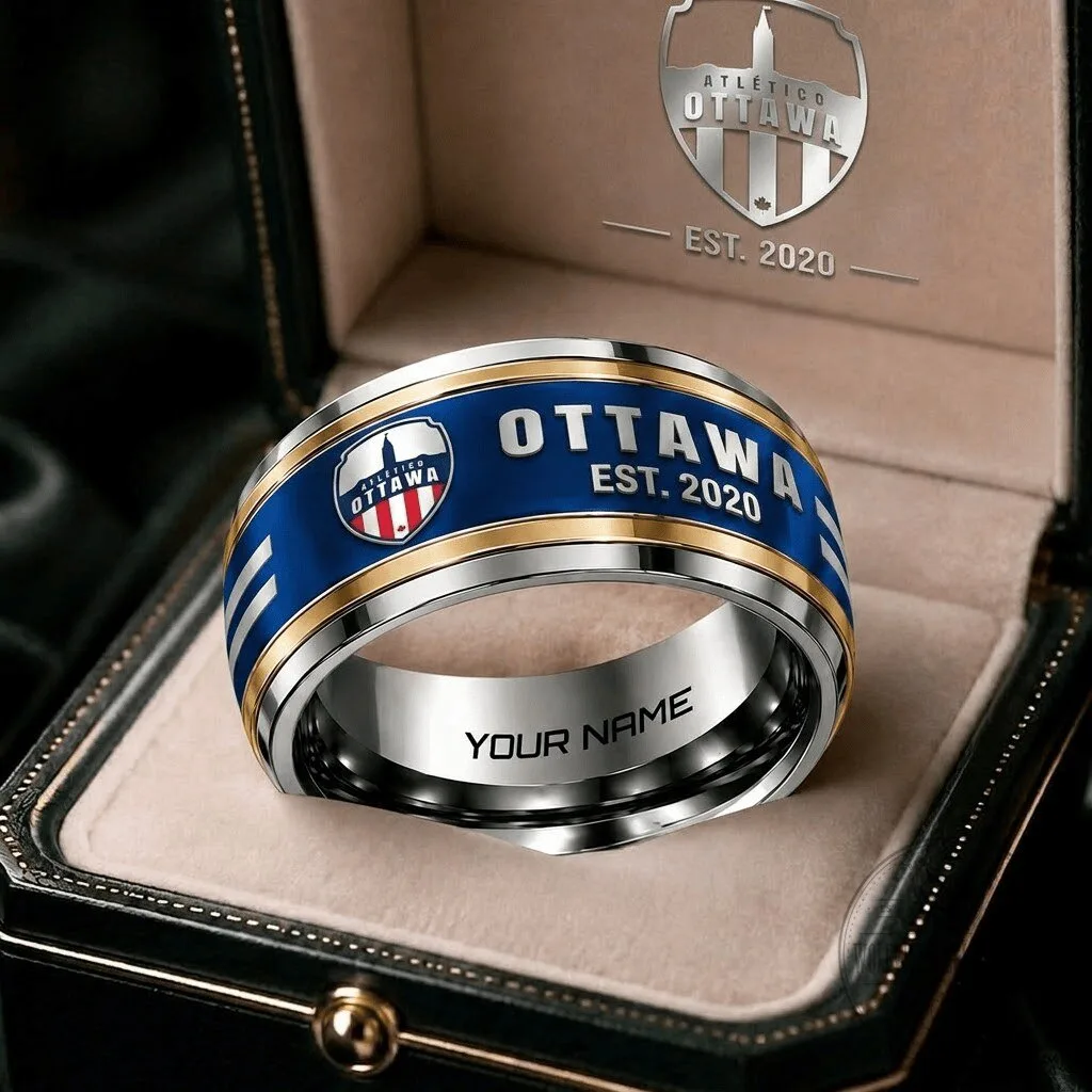 Atlético Ottawa Personalized Canadian Premier League Football Team Ring