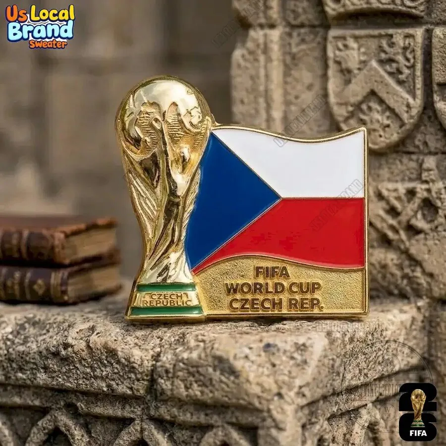 Czech Republic FIFA World Cup 2026 Gold Plated Enamel Pin