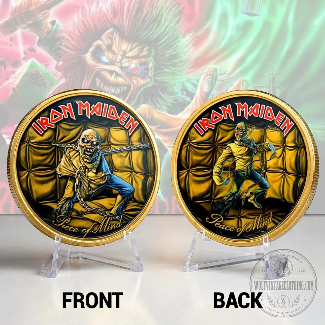 Iron Maiden Piece of Mind Eddie The Head Commemorative Coin