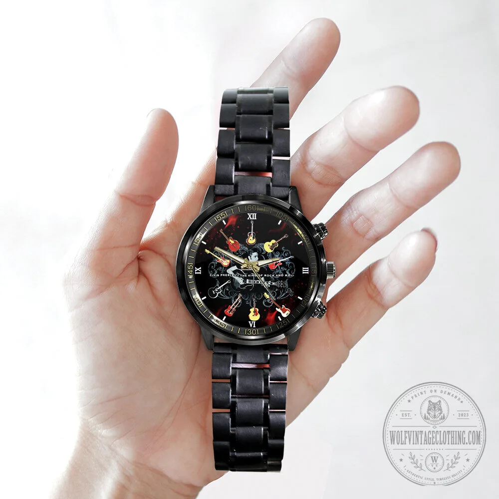 Elvis Presley The King of Rock and Roll Guitars Stainless Steel Watch 10 Elvis Presley The King of Rock and Roll Guitars Stainless Steel Watch