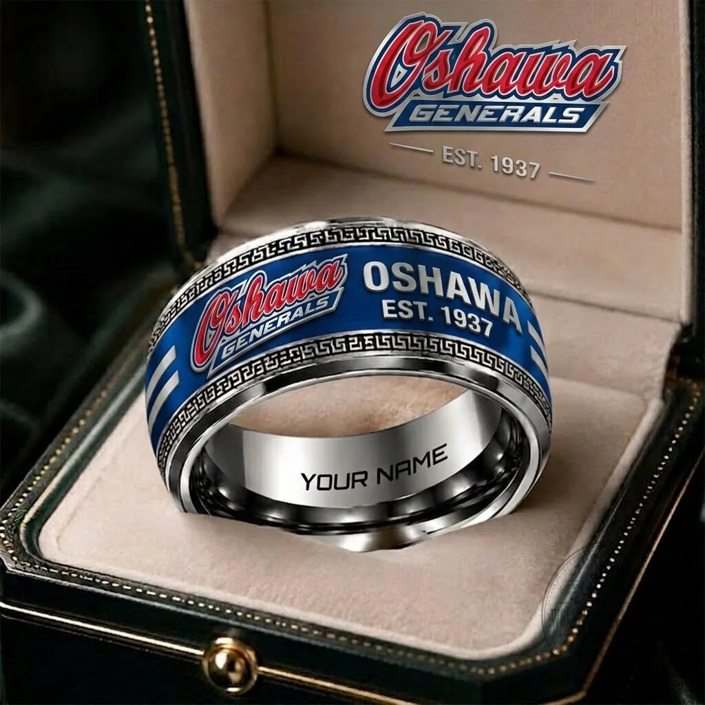 Oshawa Generals Ontario Hockey League Personalized Ring 5 Oshawa Generals Ontario Hockey League Personalized Ring