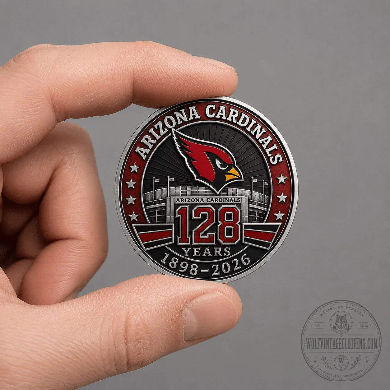 Arizona Cardinals 128 Years Anniversary Commemorative Challenge Coin
