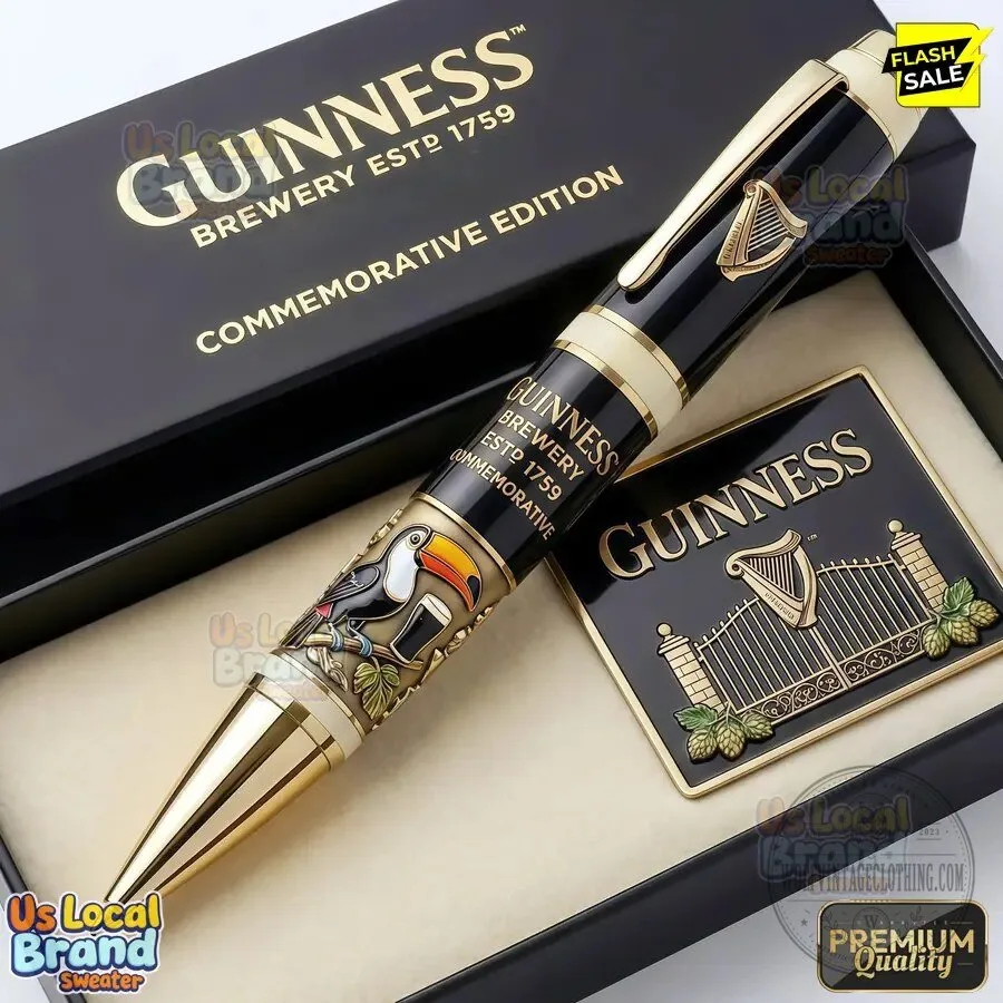 Guinness Brewery Established 1759 Commemorative Rollerball Pen with Toucan Design 7 Guinness Brewery Established 1759 Commemorative Rollerball Pen with Toucan Design