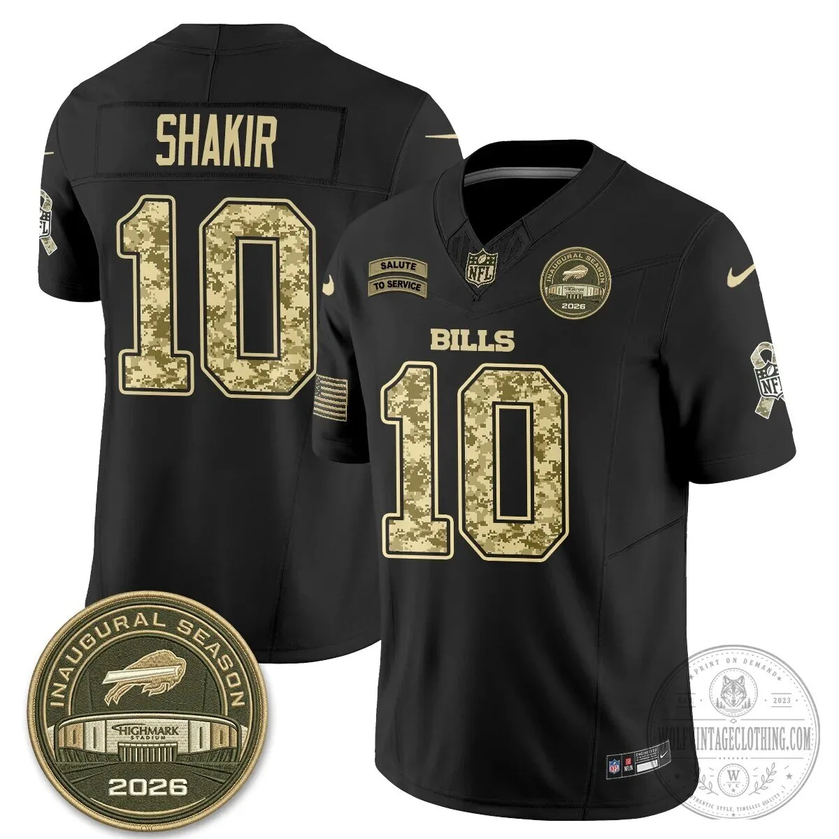 Buffalo Bills Josh Allen Salute To Service Inaugural Season Football Jersey 49 Buffalo Bills Josh Allen Salute To Service Inaugural Season Football Jersey