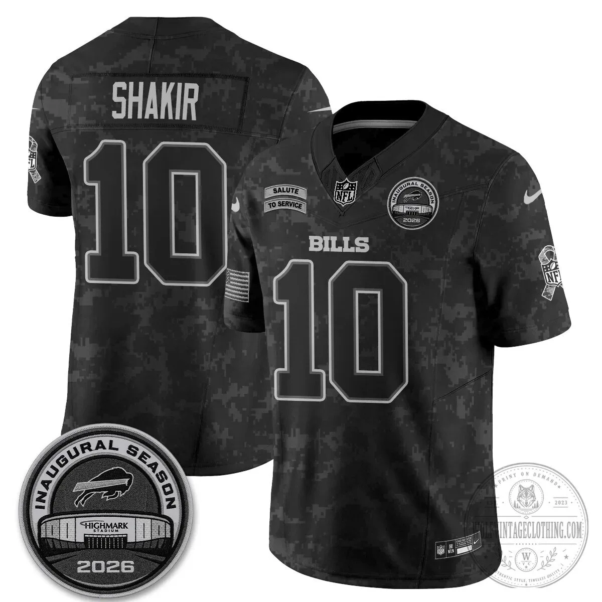 Buffalo Bills Josh Allen Salute To Service Inaugural Season Football Jersey 59 Buffalo Bills Josh Allen Salute To Service Inaugural Season Football Jersey