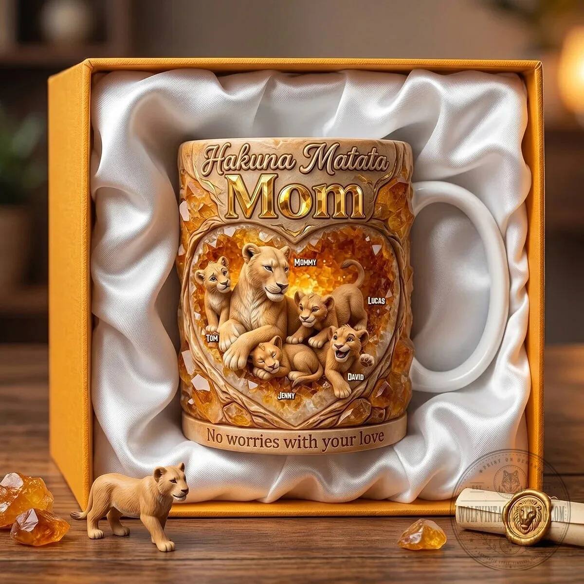 Hakuna Matata Mom Lion Family Personalized Coffee Mug 9 Hakuna Matata Mom Lion Family Personalized Coffee Mug