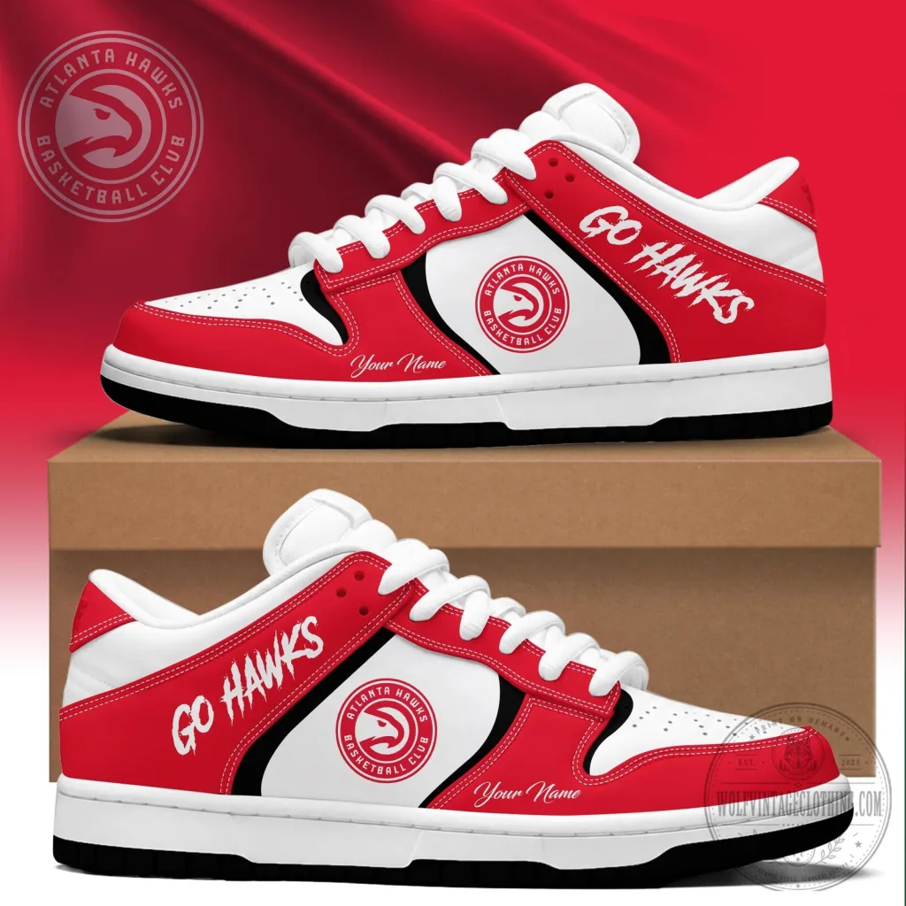 Atlanta Hawks Basketball Club Go Hawks Custom Name Fan Shoes Atlanta Hawks Basketball Club Go Hawks Custom Name Fan Shoes