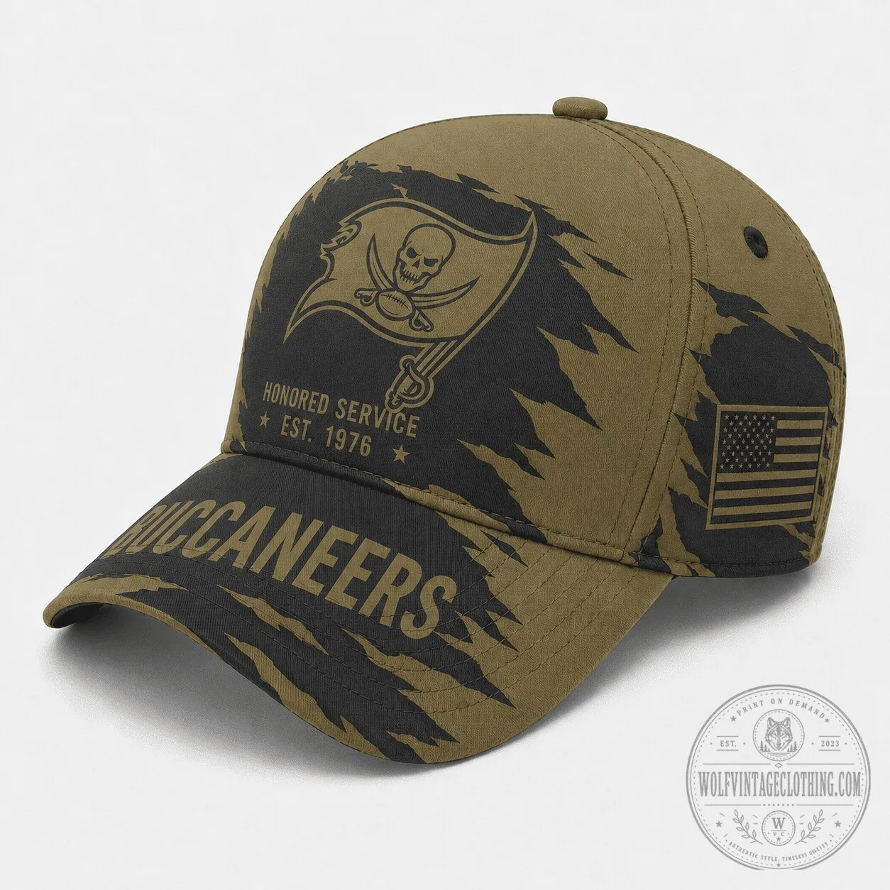 Tampa Bay Buccaneers Honored Service Military Inspired Cap Hat
