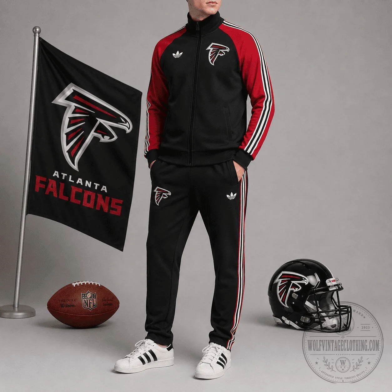 Atlanta Falcons National Football League Tracksuit Jacket and Pants Set