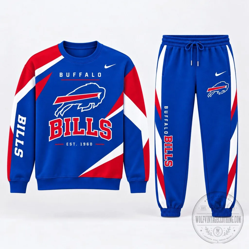 Buffalo Bills National Football League Game Day Crewneck Sweatshirt and Joggers Set Buffalo Bills National Football League Game Day Crewneck Sweatshirt and Joggers Set
