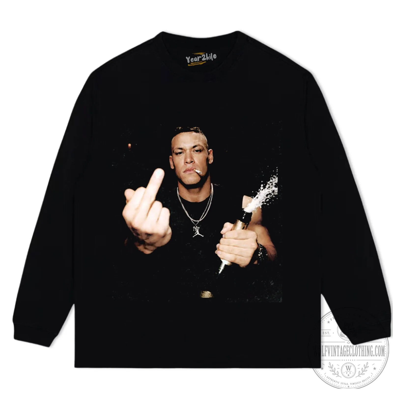Aaron Judge Middle Finger Champagne Celebration Black T-Shirt 15 Aaron Judge Middle Finger Champagne Celebration Black T-Shirt