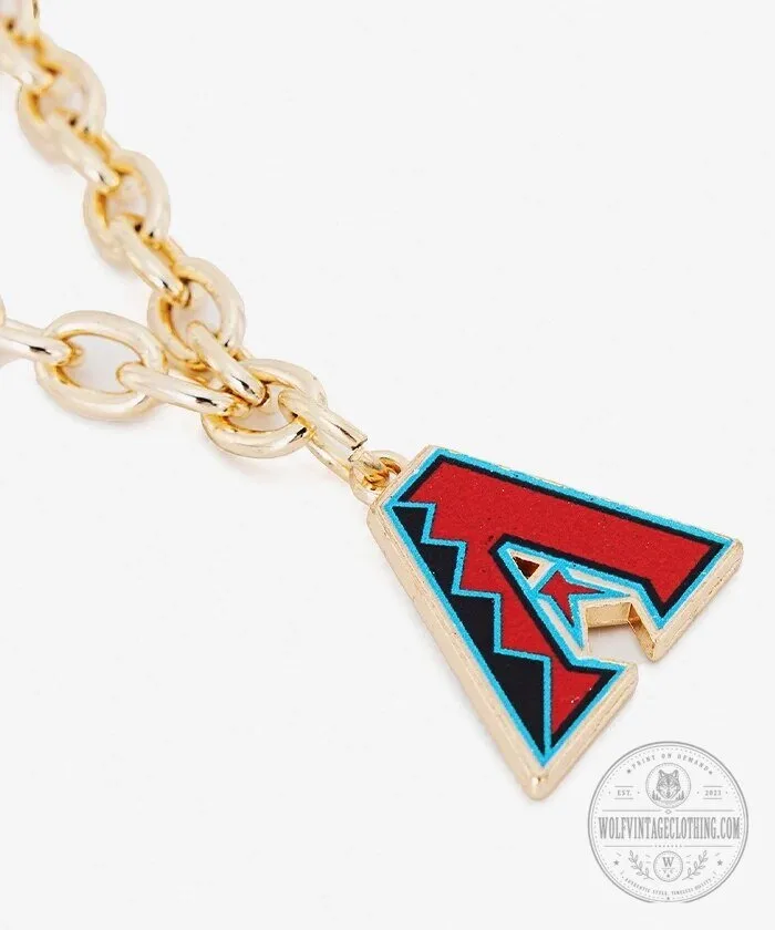 Arizona Diamondbacks Baseball Team Logo Gold Chain Charm Bracelet 12 Arizona Diamondbacks Baseball Team Logo Gold Chain Charm Bracelet