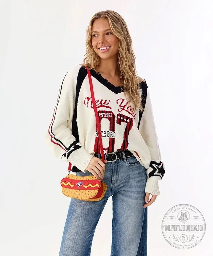 Toronto Blue Jays Hot Dog Shaped Crossbody Bag 16 Toronto Blue Jays Hot Dog Shaped Crossbody Bag