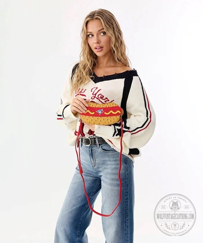 Toronto Blue Jays Hot Dog Shaped Crossbody Bag 17 Toronto Blue Jays Hot Dog Shaped Crossbody Bag