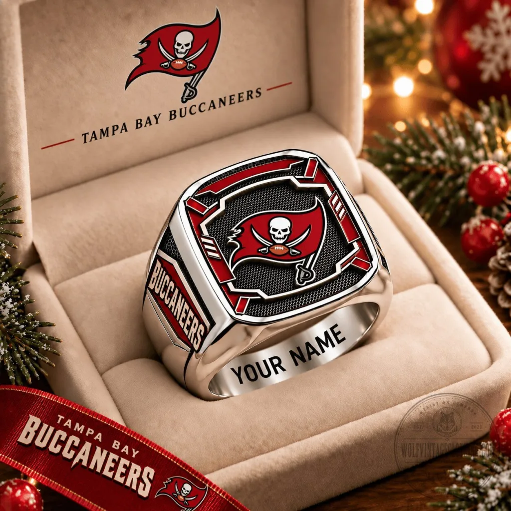 Tampa Bay Buccaneers Football Team Personalized Engraved Ring Tampa Bay Buccaneers Football Team Personalized Engraved Ring