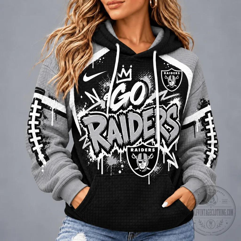 Las Vegas Raiders Go Raiders Graffiti Style Football Fan Hoodie Las Vegas Raiders Go Raiders Graffiti Style Football Fan Hoodie