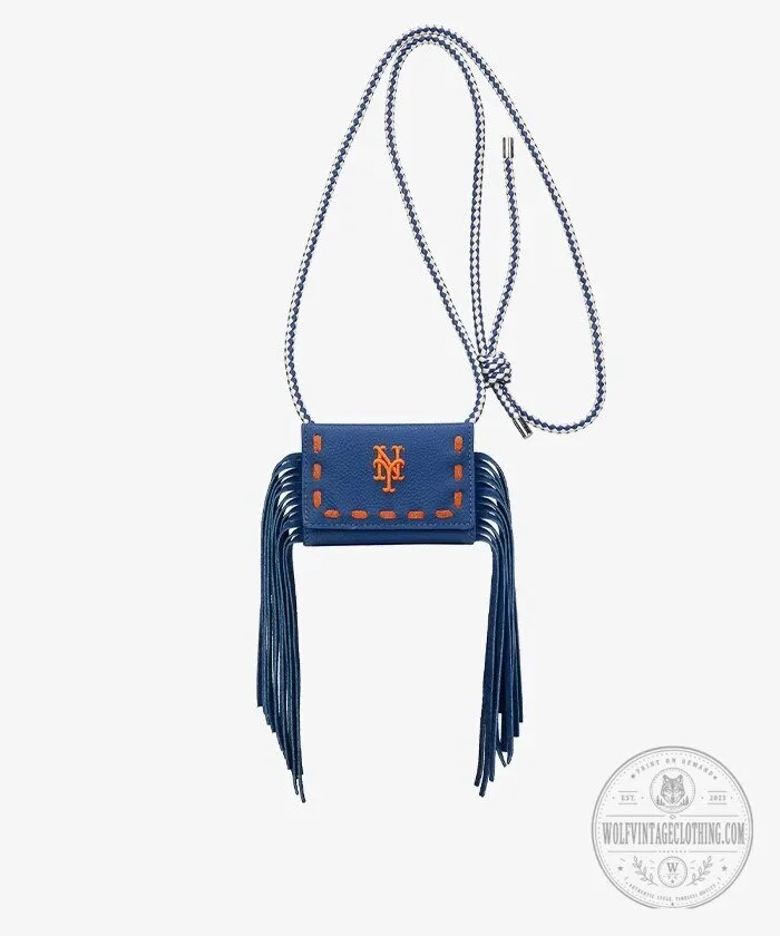 New York Mets MLB Fringe Crossbody Card Holder Wallet 2 New York Mets MLB Fringe Crossbody Card Holder Wallet
