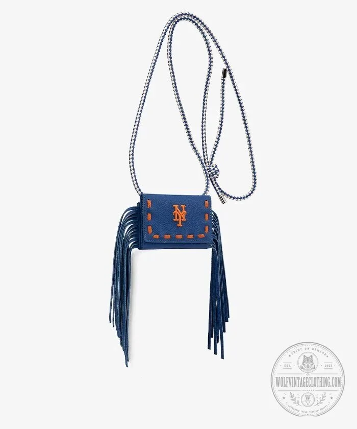 New York Mets MLB Fringe Crossbody Card Holder Wallet 13 New York Mets MLB Fringe Crossbody Card Holder Wallet