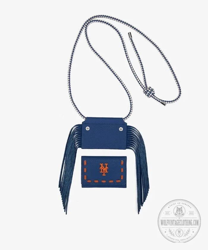 New York Mets MLB Fringe Crossbody Card Holder Wallet 14 New York Mets MLB Fringe Crossbody Card Holder Wallet