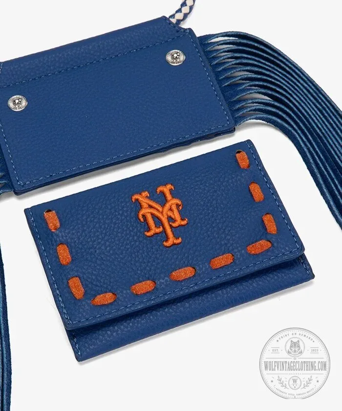 New York Mets MLB Fringe Crossbody Card Holder Wallet 15 New York Mets MLB Fringe Crossbody Card Holder Wallet