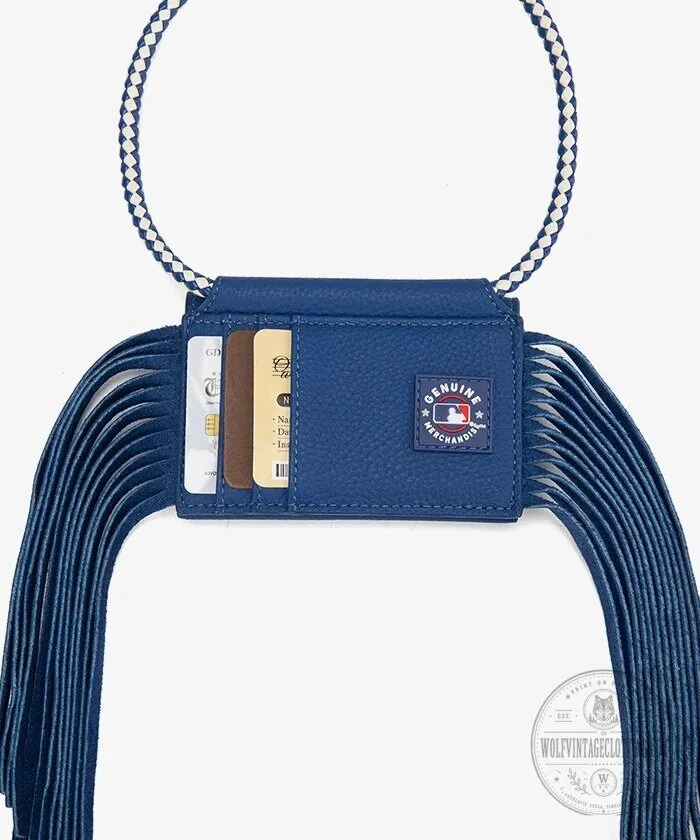 New York Mets MLB Fringe Crossbody Card Holder Wallet 16 New York Mets MLB Fringe Crossbody Card Holder Wallet
