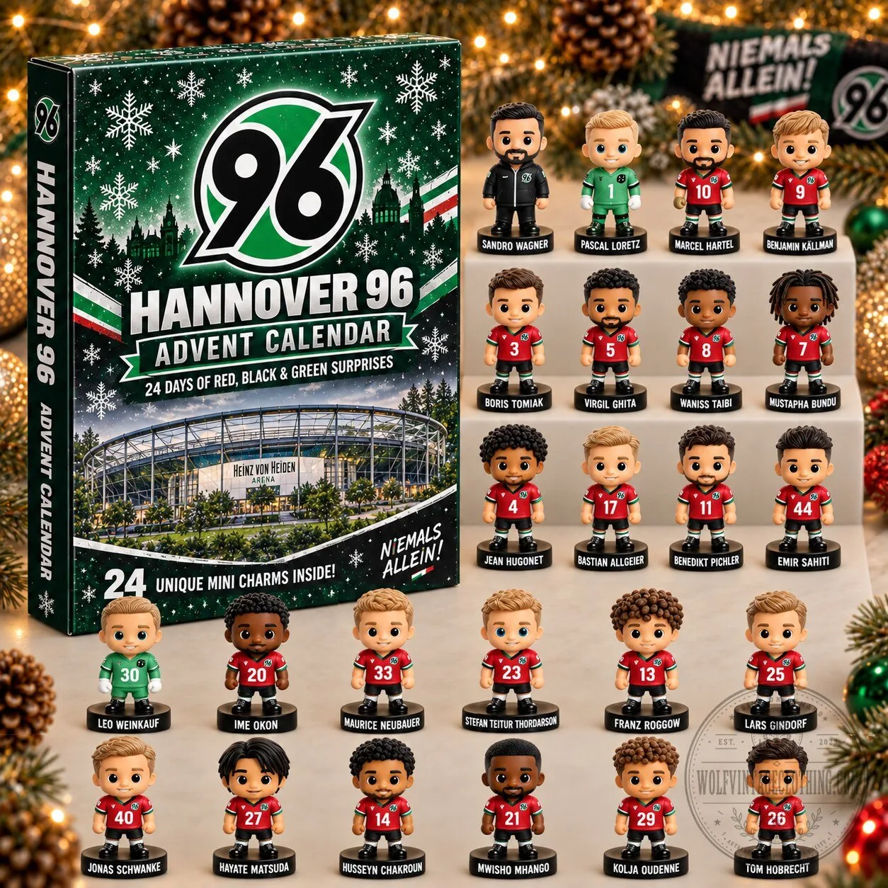Hannover 96 Football Club Advent Calendar with 24 Unique Mini Charms 5 Hannover 96 Football Club Advent Calendar with 24 Unique Mini Charms