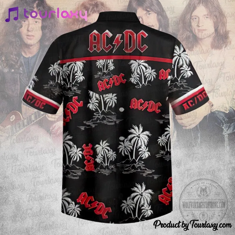ACDC Rock Band Black Palm Trees Hawaiian Shirt 9 ACDC Rock Band Black Palm Trees Hawaiian Shirt