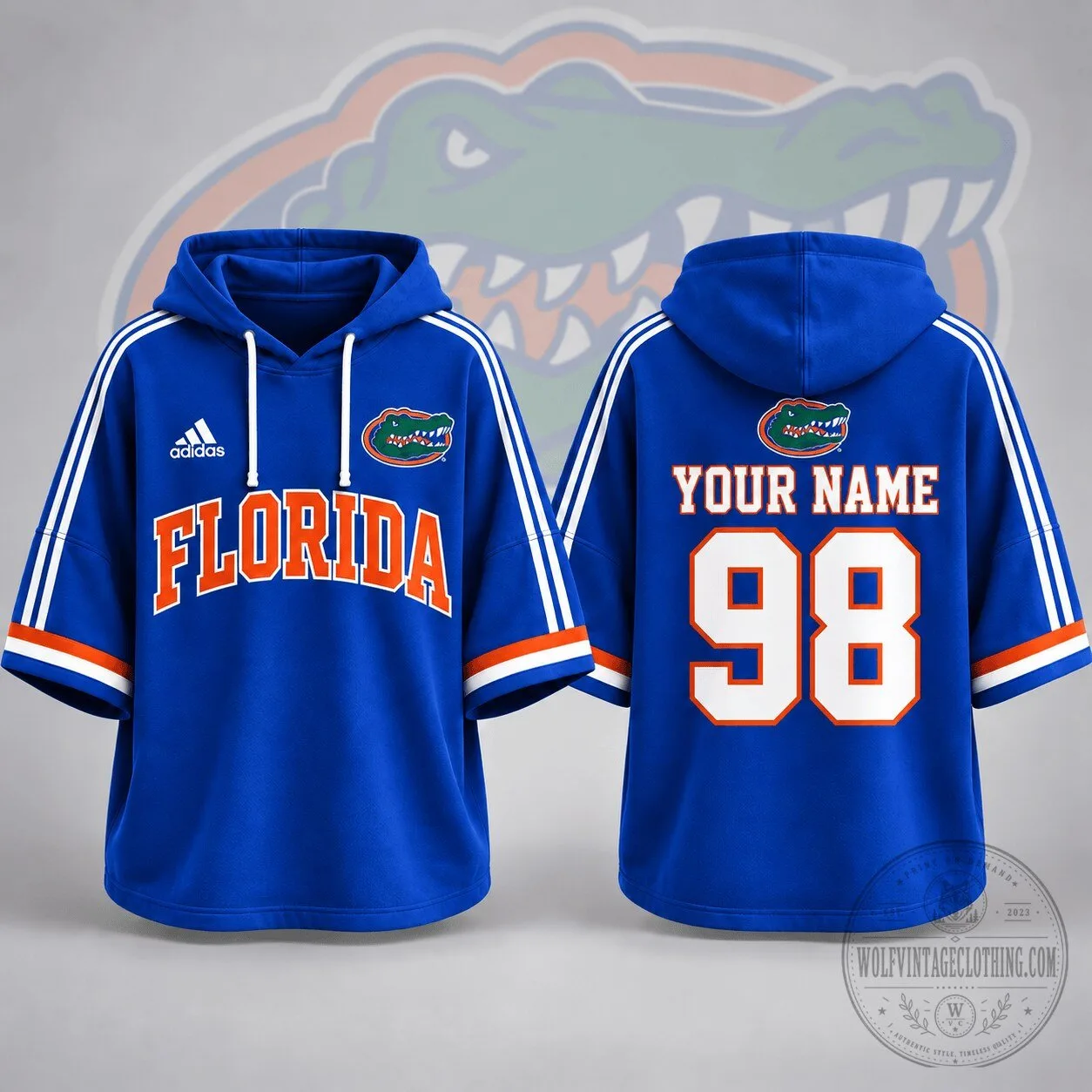 Florida Gators Personalized Campus Legacy Short Sleeve Hoodie
