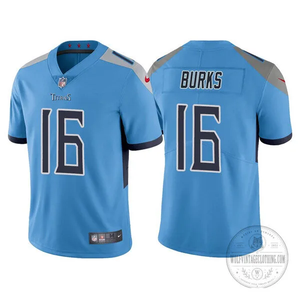 Treylon Burks Tennessee Titans Light Blue Football Jersey