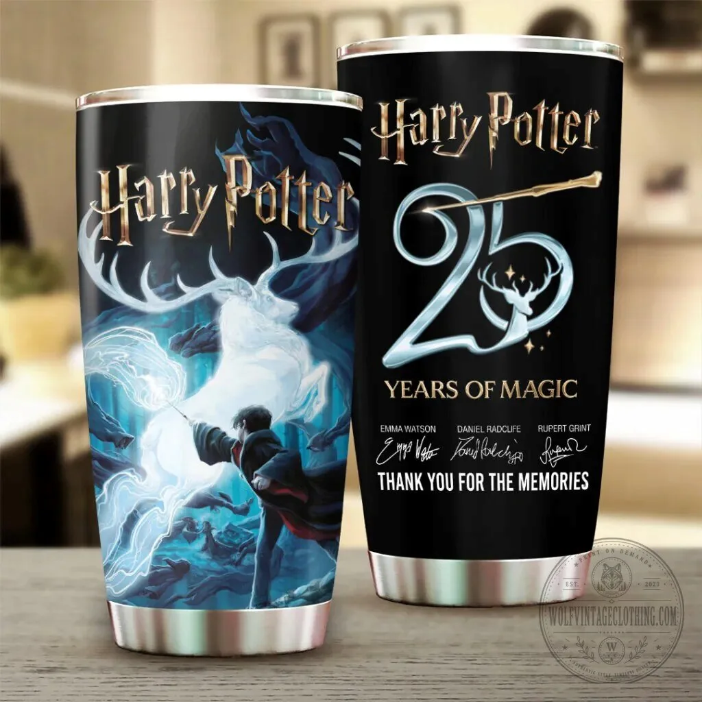 25th Anniversary Harry Potter Magic Years Stainless Steel Tumbler