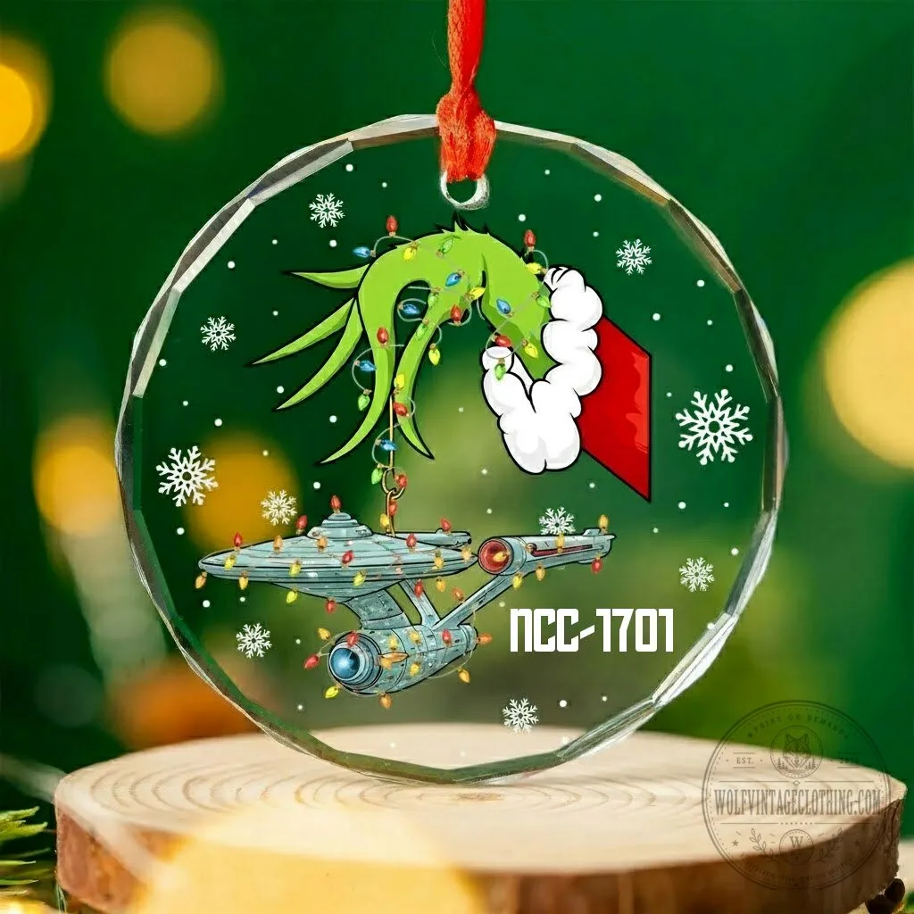 Grinch Stealing Starship Enterprise Christmas Tree Ornament 10 Grinch Stealing Starship Enterprise Christmas Tree Ornament