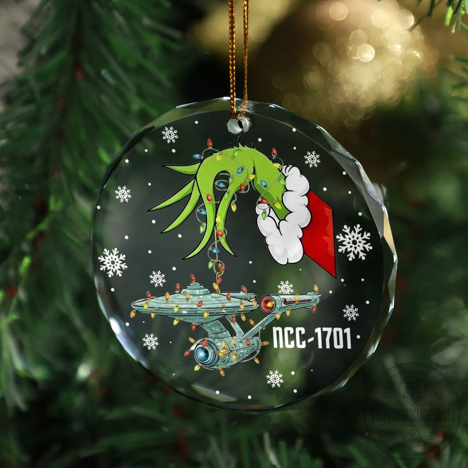 Grinch Stealing Starship Enterprise Christmas Tree Ornament 12 Grinch Stealing Starship Enterprise Christmas Tree Ornament