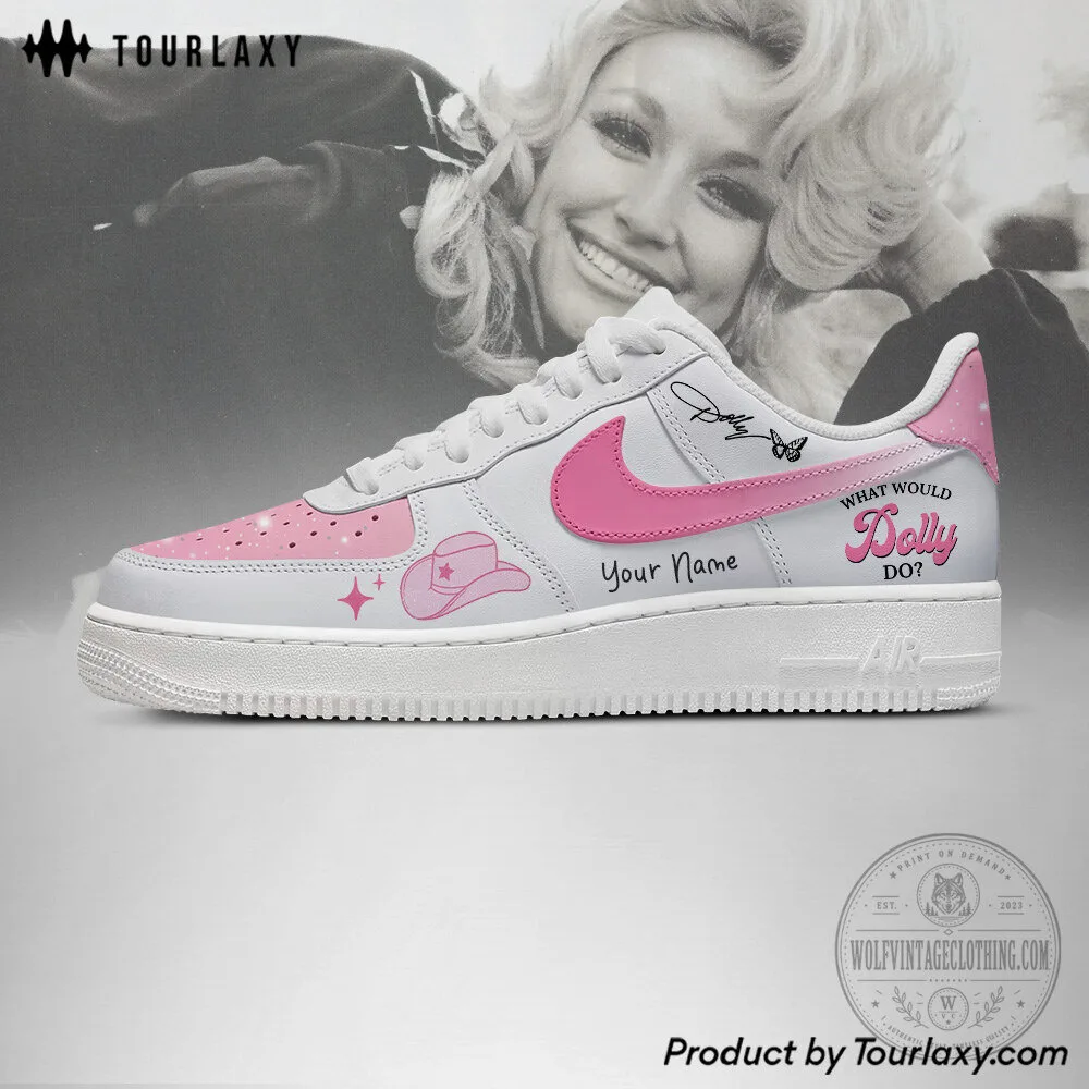 Dolly Parton What Would Dolly Do Custom Name Pink Sneakers 8 Dolly Parton What Would Dolly Do Custom Name Pink Sneakers