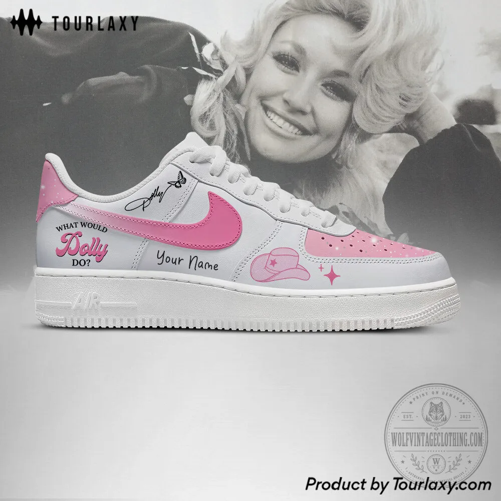 Dolly Parton What Would Dolly Do Custom Name Pink Sneakers 9 Dolly Parton What Would Dolly Do Custom Name Pink Sneakers