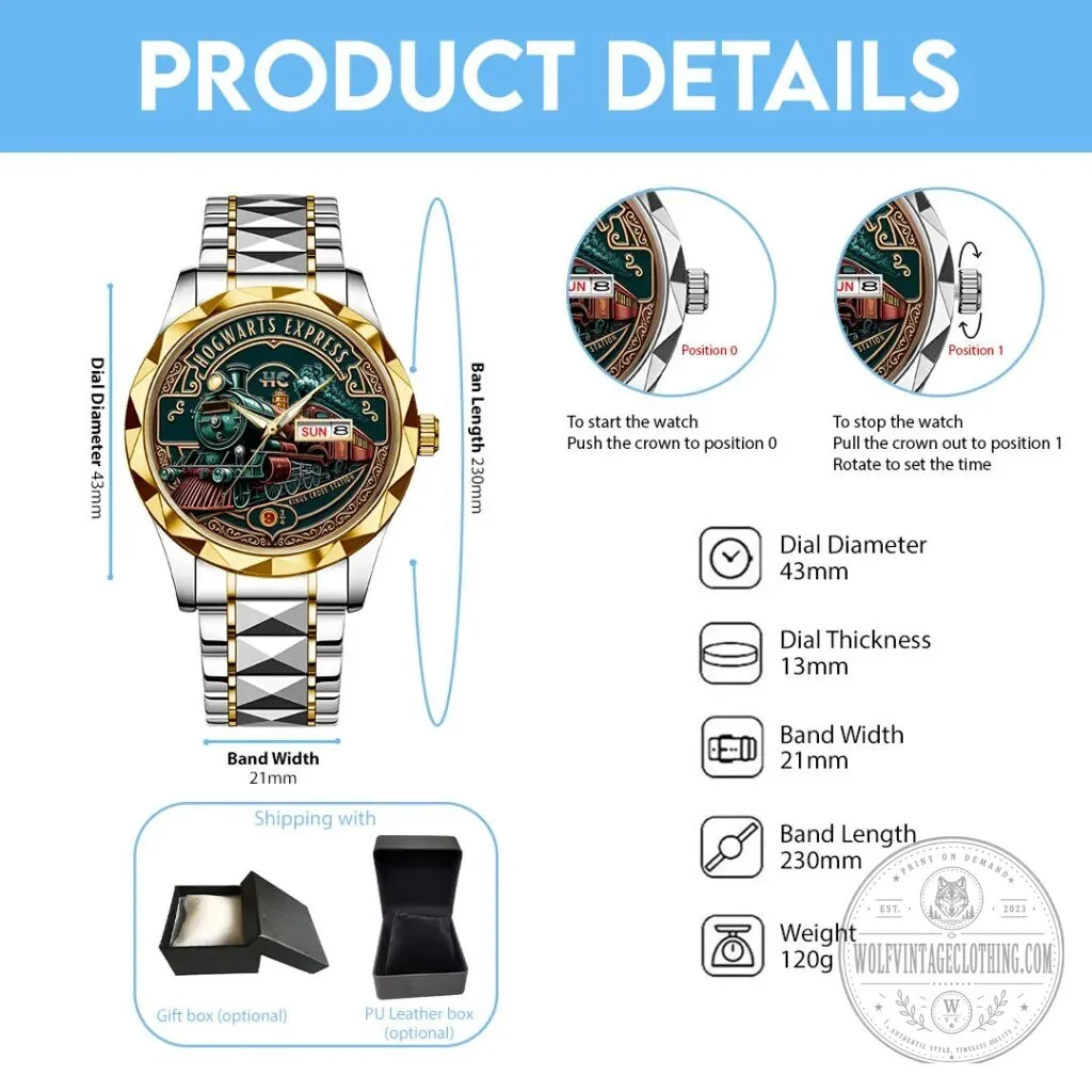 Harry Potter Hogwarts Express Kings Cross Station Luxury Quartz Watch 12 Harry Potter Hogwarts Express Kings Cross Station Luxury Quartz Watch