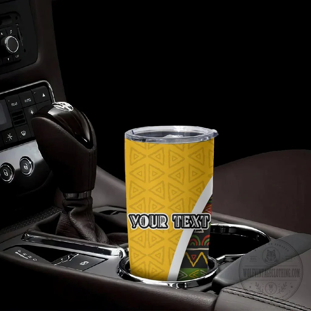 Personalized African 75th Birthday Tribal Pattern Stainless Steel Tumbler 13 Personalized African 75th Birthday Tribal Pattern Stainless Steel Tumbler