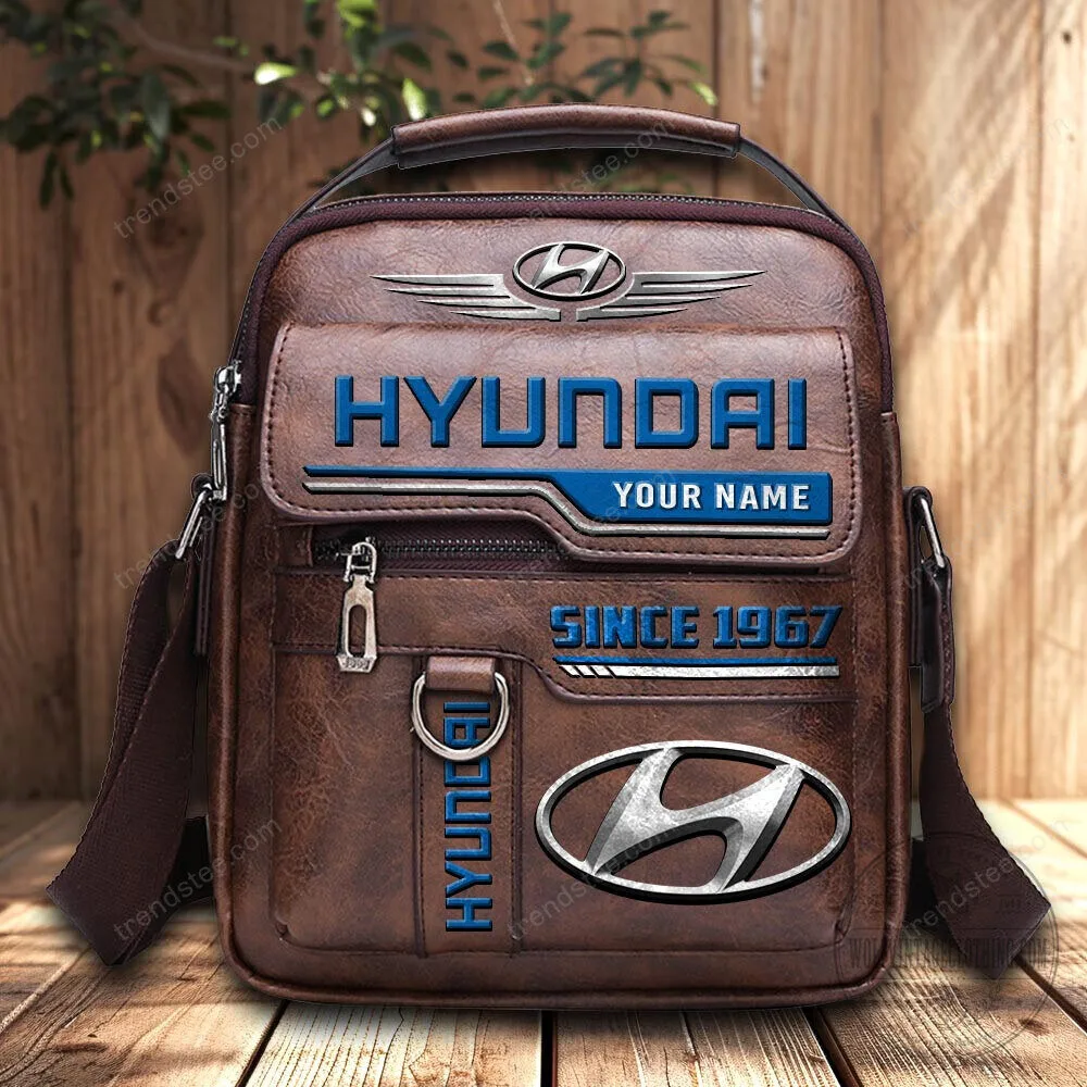 Hyundai Custom Name Since 1967 Black Leather Crossbody Bag 10 Hyundai Custom Name Since 1967 Black Leather Crossbody Bag