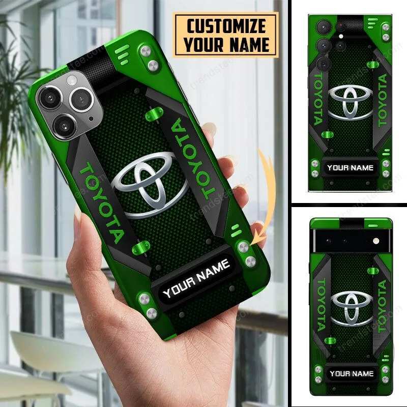 Toyota Custom Name Blue Carbon Fiber Style Personalized Phone Case 13 Toyota Custom Name Blue Carbon Fiber Style Personalized Phone Case