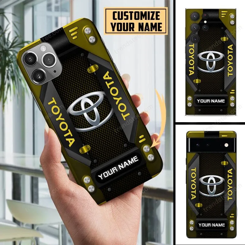 Toyota Custom Name Blue Carbon Fiber Style Personalized Phone Case 16 Toyota Custom Name Blue Carbon Fiber Style Personalized Phone Case