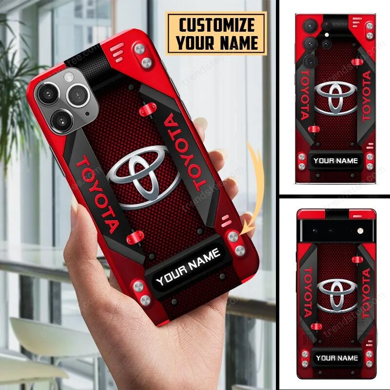 Toyota Custom Name Blue Carbon Fiber Style Personalized Phone Case 17 Toyota Custom Name Blue Carbon Fiber Style Personalized Phone Case