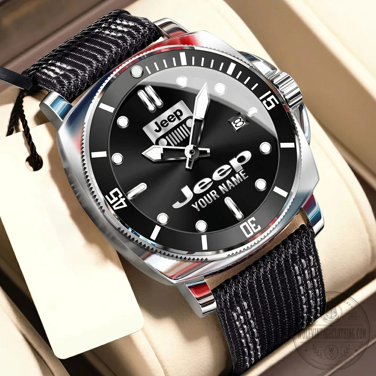 Jeep Red Dial Custom Name Luxury Sport Watch for Men 16 Jeep Red Dial Custom Name Luxury Sport Watch for Men