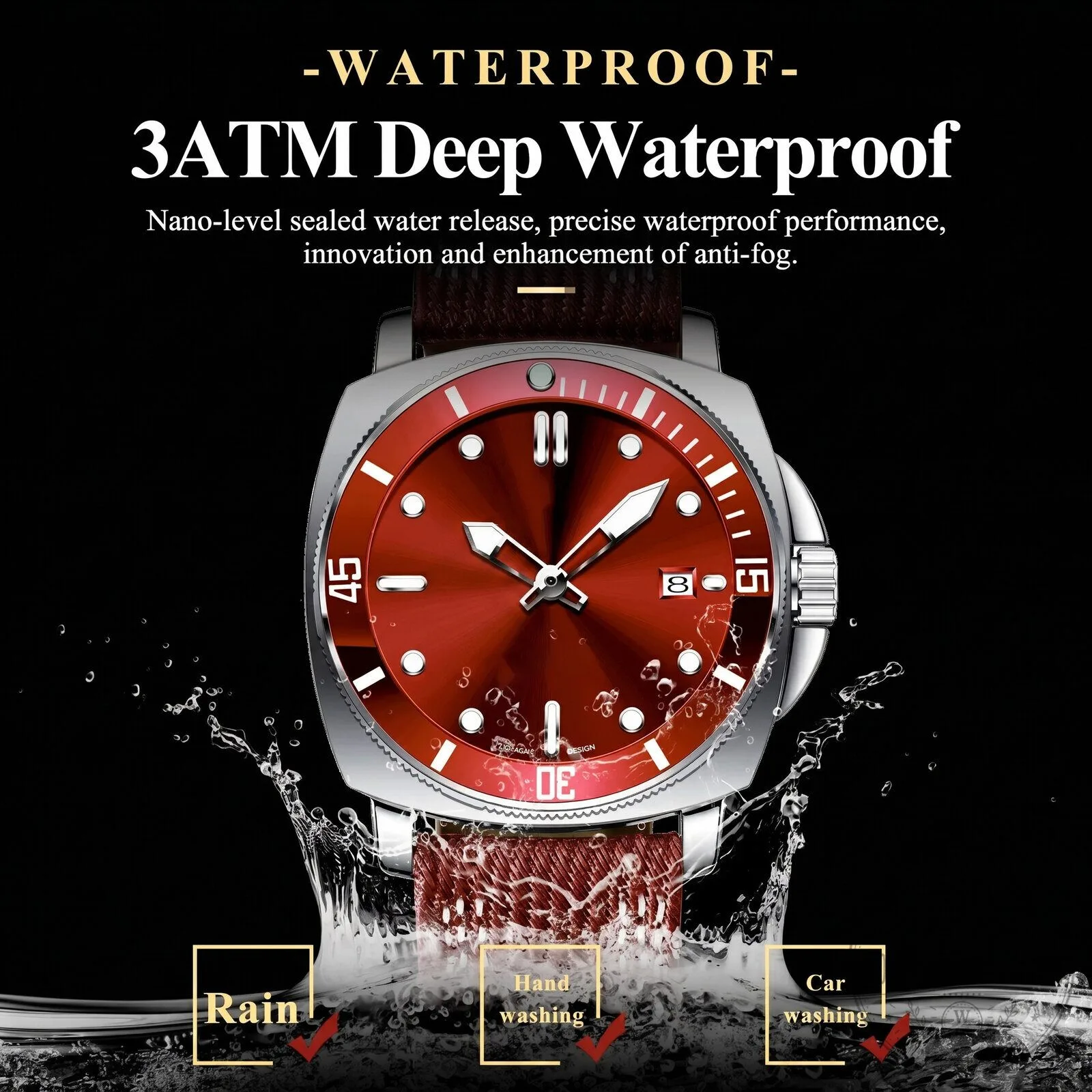 Jeep Red Dial Custom Name Luxury Sport Watch for Men 23 Jeep Red Dial Custom Name Luxury Sport Watch for Men