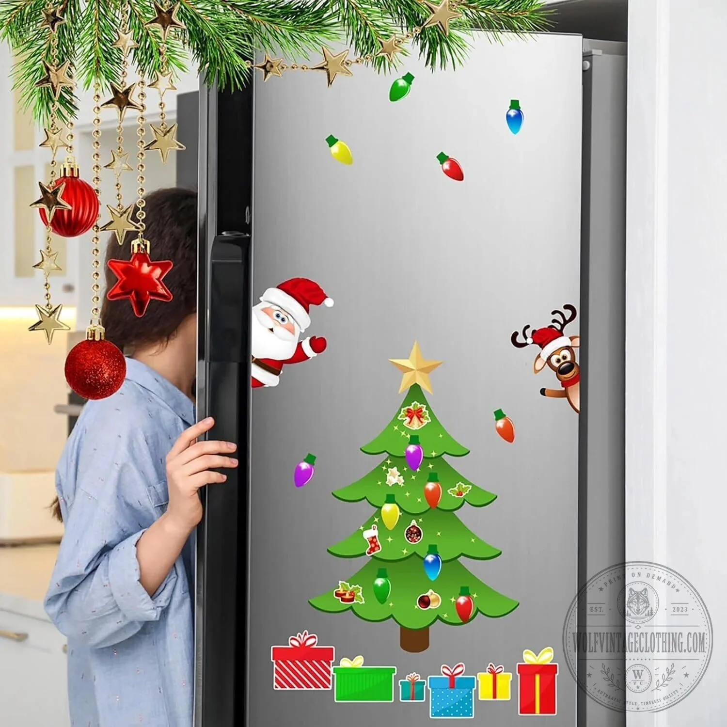 Christmas Tree Refrigerator Magnet Set Holiday Decorations 13 Christmas Tree Refrigerator Magnet Set Holiday Decorations
