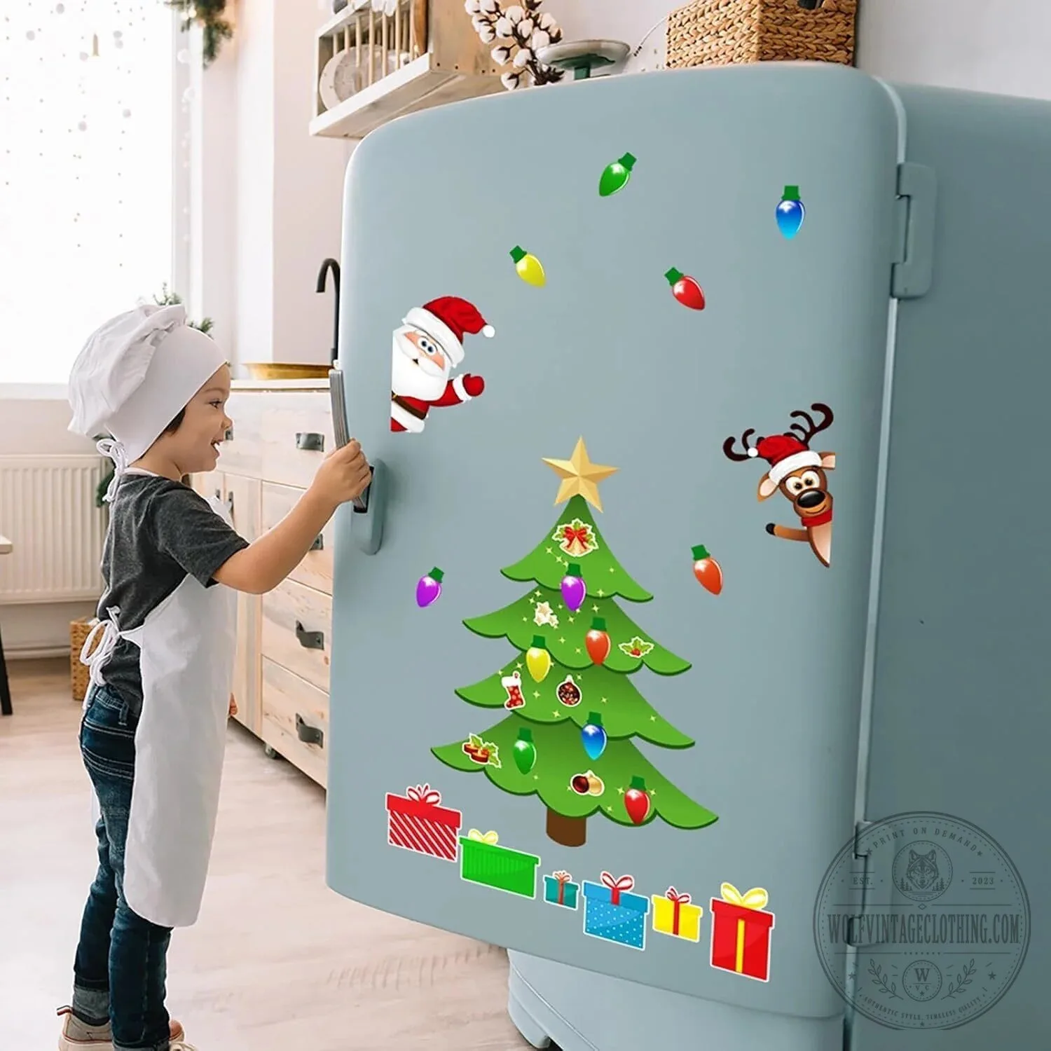 Christmas Tree Refrigerator Magnet Set Holiday Decorations 14 Christmas Tree Refrigerator Magnet Set Holiday Decorations