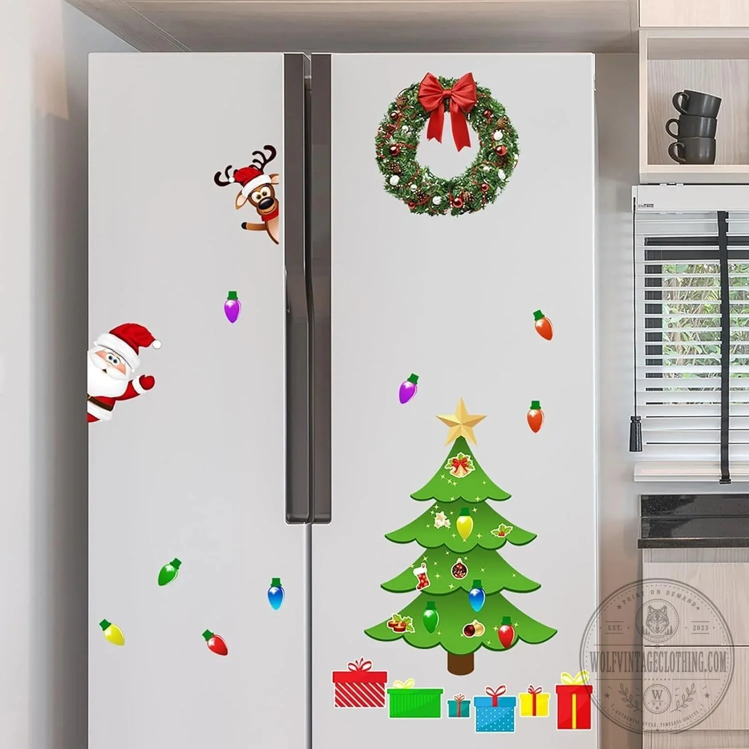 Christmas Tree Refrigerator Magnet Set Holiday Decorations 15 Christmas Tree Refrigerator Magnet Set Holiday Decorations
