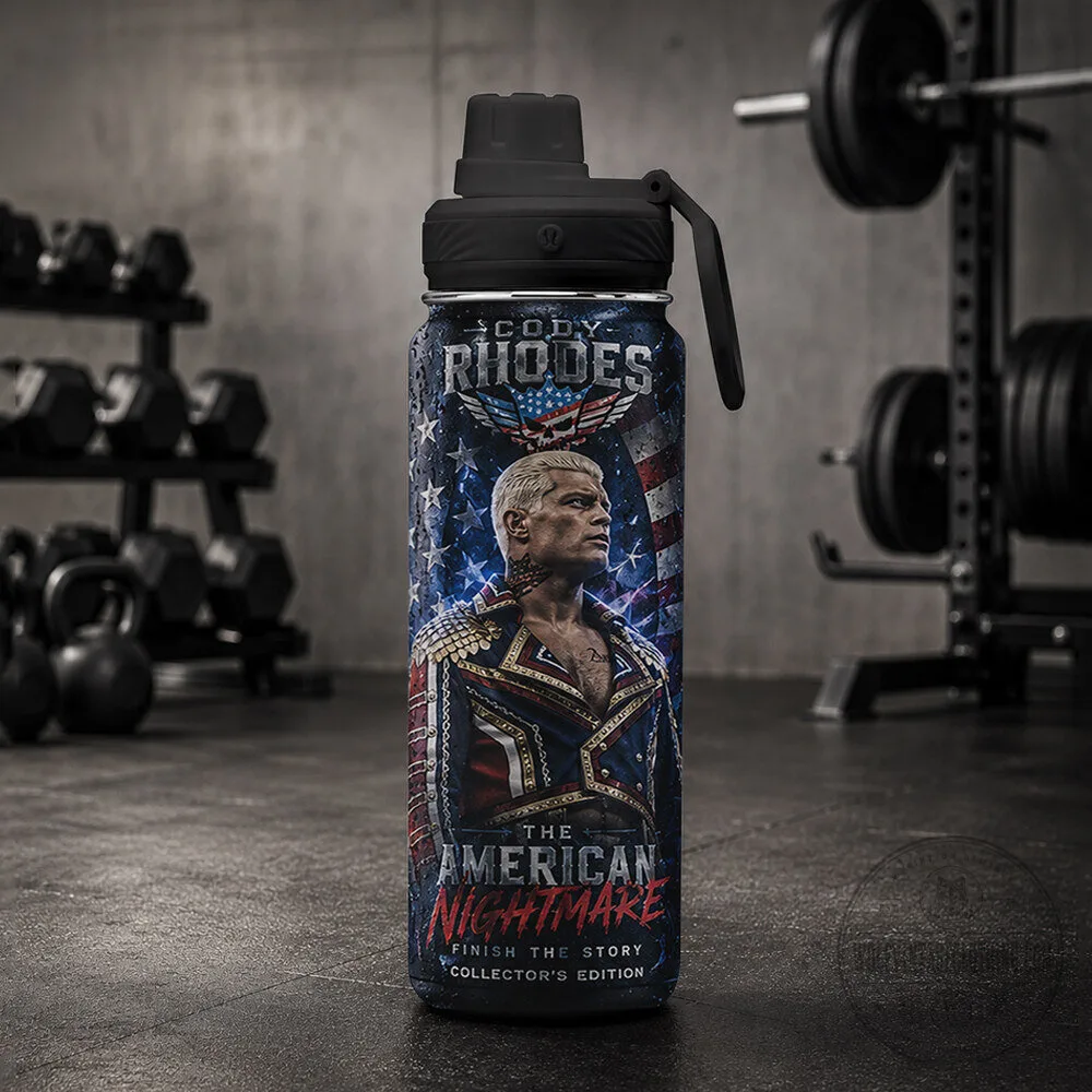 Cody Rhodes The American Nightmare WWE Wrestling Water Bottle