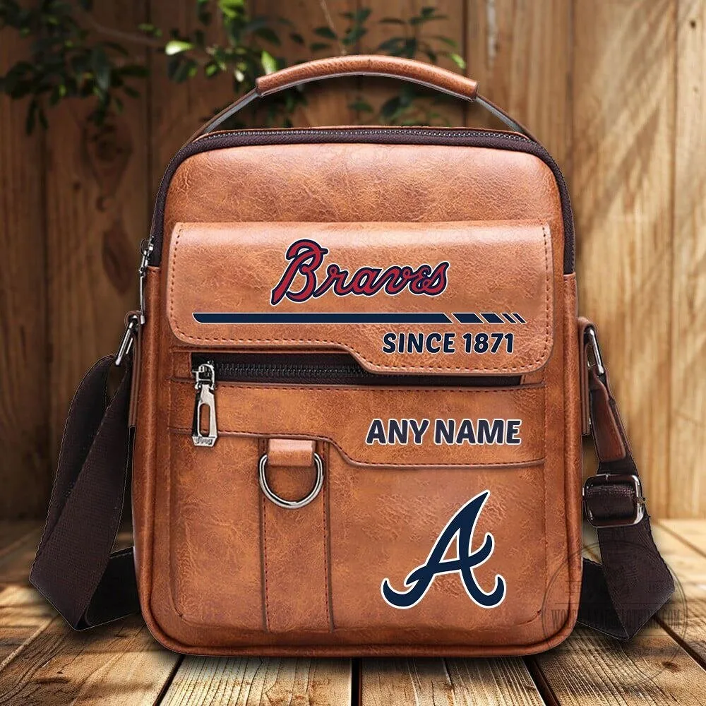 Atlanta Braves Personalized Vintage PU Leather Shoulder Bag 3 Atlanta Braves Personalized Vintage PU Leather Shoulder Bag