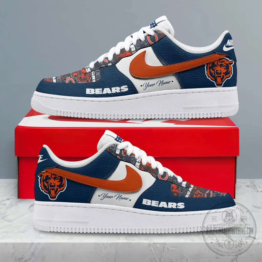 Chicago Bears NFL Personalized Team Icon Air Force 1 Shoes Chicago Bears NFL Personalized Team Icon Air Force 1 Shoes