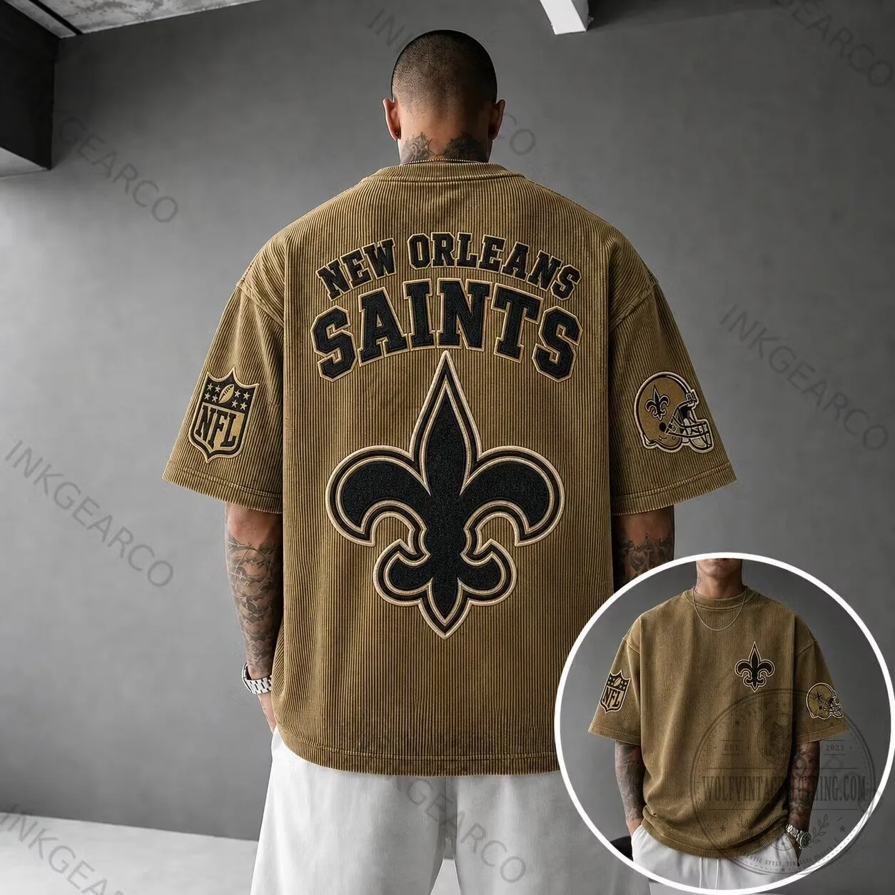 New Orleans Saints NFL Football Team Corduroy T-Shirt